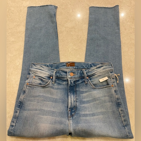 NEW Mother Denim The Mid Rise Dazzler Ankle Fray in Hopeless Romantic 28 - Picture 8 of 9